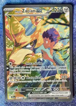 Hop's Zacian ex 186/159 SIR Journey Together Pokemon TCG NM - Image 4