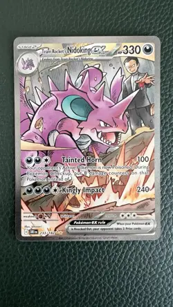 Pokemon Team Rocket’s Nidoking ex 233/182 SIR Destined Rivals English Near Mint - Image 1