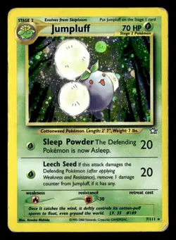 Jumpluff 7/111 Holo Rare Holo Neo Genesis Pokemon Card - Image 2