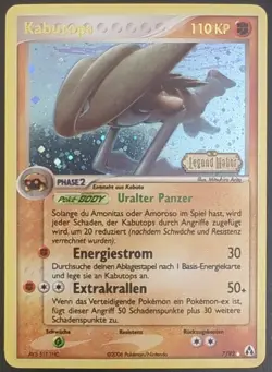 Kabutops - 7/92 - Ex Legend Maker DE Ex - NM Pokemon - Image 1