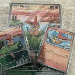 Pokemon Black Bolt White Flare - Victini SVP 208 Promo + Jumbo + Pokeball Holo - Image 2