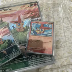 Pokemon Black Bolt White Flare - Victini SVP 208 Promo + Jumbo + Pokeball Holo - Image 3