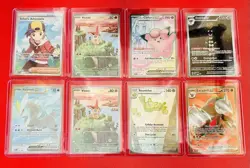 Pokemon Illustration Rare & Full Art Lot of 8 Victini, Ethan’s Adventure Etc. - Image 1