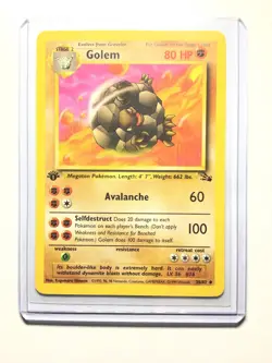 GOLEM - 36/62 - 1st Edition Fossil - Uncommon - Pokemon Card - NM - Image 1