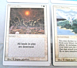 MTG Magic Revised Miscut Cards x6 (Armageddon, Mana Short, Sanctuary) English - Image 2