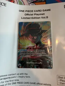 One Piece Card Game Official Playmat Vol.5 + Luffy Promo Card English *IN HAND* - Image 3