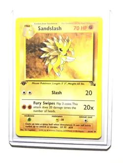 SANDSLASH - 41/62 - 1st Edition Fossil - Uncommon - Pokemon Card - NM - Image 1