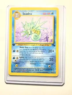 SEADRA - 42/62 - 1st Edition Fossil - Uncommon - Pokemon Card - NM - Image 1