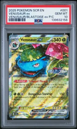 PSA 10 Venusaur EX Stamped Promo - 001/142 - Graded Pokemon Card - Image 1