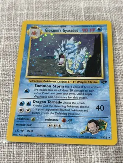 Pokemon Gyarados Holo Rare TCG Card Giovanni's Gym Challenge 5/132 - Image 1