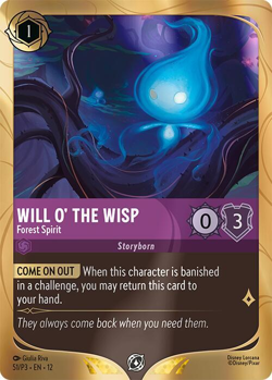 Will o' the Wisp - Forest Spirit - Disney Lorcana Promo Cards (DLPC) - Image 1