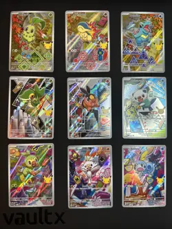 Pokemon TCG: First Partner Illustration Collection Series 2 Full Set (9 Cards) - Image 1