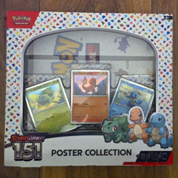 Pokemon TCG Scarlet & Violet 151 Poster Collection Box Promo Booster 3 Cards EN - Image 1