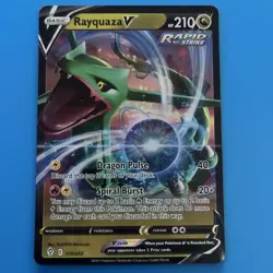 Rayquaza V 100/159 NM -Ultra Rare Pokemon Card- Crown Zenith (8c) - Image 1