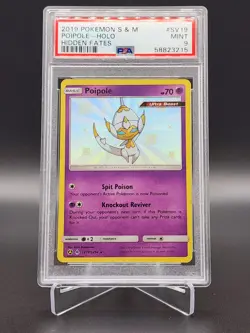 PSA 9 Poipole SV19/SV94 Hidden Fates Baby Shiny Holo Rare Pokemon Card TCG - Image 1