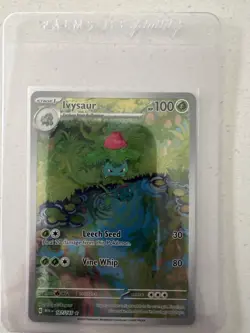Pokemon TCG Ivysaur 167/165 SV-151 Illustration Rare Holo EN 2023 100HP - Image 1