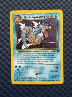 Dark Gyarados 8/82 Team Rocket Holo Unlimited Pokemon TCG Card - Heavy Play - Image 1