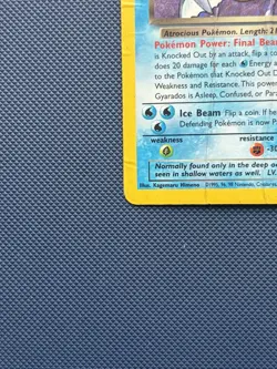 Dark Gyarados 8/82 Team Rocket Holo Unlimited Pokemon TCG Card - Heavy Play - Image 5