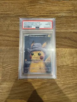 PSA 10 - Pokemon SVP 085 Pikachu With Grey Felt Hat Pokemon X Van Gogh - Image 1