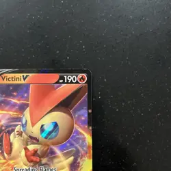 Victini V - Sword & Shield Base Set 025/202 - Holo Ultra Rare Pokemon Card NM - Image 3
