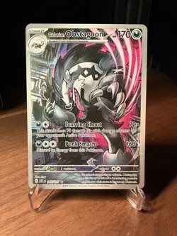 Pokemon TCG Galarian Obstagoon 245/217 Ascended Heroes Illustration Rare Holo NM - Image 2