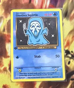 Squirtle Ghostface - Pokemon Card Collectable Gift Display - Image 1