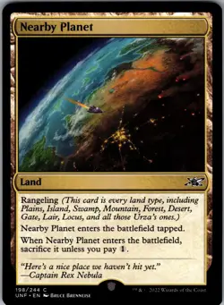 Nearby Planet 198 C Unfinity NM Magic: The Gathering TCG - Image 1