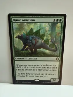 Runic Armasaur - Commander: The Lost Caverns of Ixalan - NM - MTG Magic - Image 1