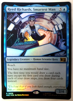 Reed Richards, Smartest Man - FOIL - MTG Marvel Super Heroes Commander - 0636 NM - Image 1