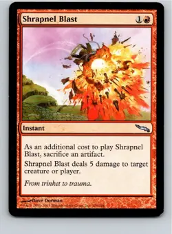 Magic the Gathering Shrapnel Blast Mirrodin MTG Free Shipping! - Image 1