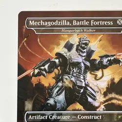 Mechagodzilla, Battle Fortress Hangarback Walker Welcome Back Promo MTG Foil - Image 2