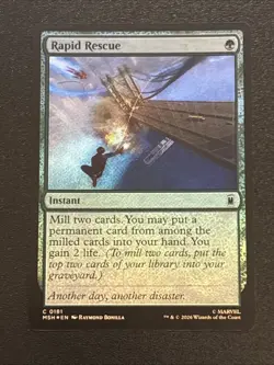 MTG Marvel Super Heroes Rapid Rescue Foil 0181 - Image 1