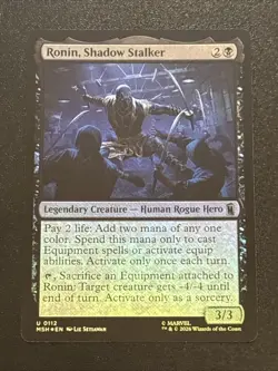 MTG Marvel Super Heroes Ronin, Shadow Stalker Foil 0112 - Image 1