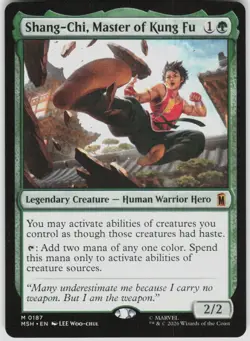 Shang Chi Master of Kung Fu 187 Marvel Super Heroes Magic the Gathering - Image 1