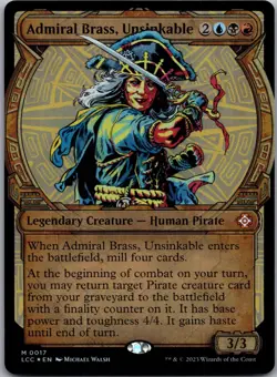 Admiral Brass, Unsinkable (Showcase) M Commander: The Lost Caverns of Ixalan 17 - Image 1