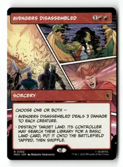 Avengers Disassembled (Borderless) 302 Rare MTG MSH NM - Image 2