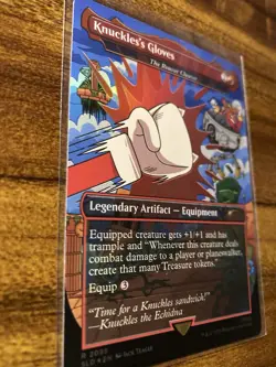 MTG✨KNUCKLE’S GLOVES (The Reaver Cleaver) 🌈 FOIL✨SLD X Sonic Turbo MINT RARE - Image 3