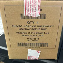 MTG Lord of the Rings (LTR) Scene Box Sealed Case Set of 4 Magic Gathering TCG - Image 1