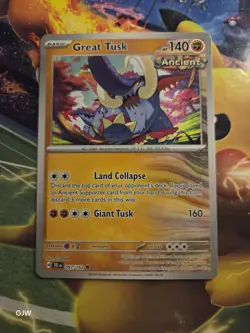 Pokemon TCG Great Tusk Scarlet & Violet-Temporal Forces 097/162 Regular Uncommon - Image 1