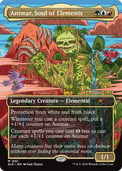 Animar, Soul of Elements (Rainbow Foil) [Secret Lair Drop Series] Foil Near Mint - Image 1