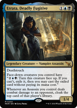 Etrata, Deadly Fugitive [Murders at Karlov Manor] Foil Near Mint - Image 1