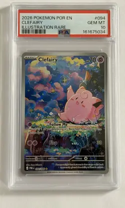 Clefairy 094/088 Me03: Perfect Order Illustration Rare PSA 10 - Image 2