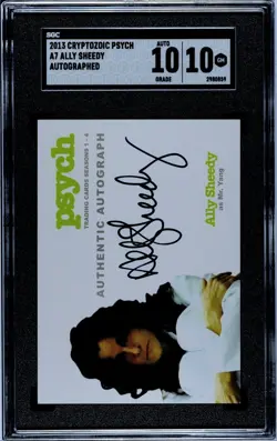 2013 Psych Seasons 1-4 Autograph A7 Ally Sheedy As Mr. Yang SP SGC 10 Auto 10 - Image 2