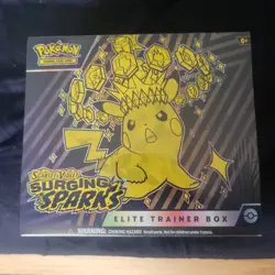 Pokemon TCG Scarlet & Violet Surging Sparks ETB Elite Trainer Box Factory Sealed - Image 1