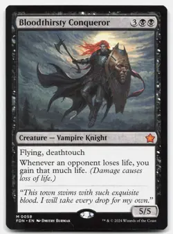 Bloodthirsty Conqueror - NM Near Mint - FDN Foundations # 58 - MTG Magic - Image 1