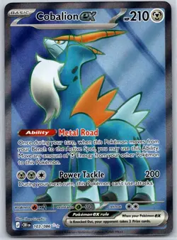 Cobalion ex 103/086 Ultra Rare Chaos Rising Pokemon Holo Near Mint - Image 1