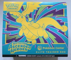 POKEMON CENTER ASCENDED HEROES EMPTY ELITE TRAINER BOX ETB NO PACKS, NO PROMO - Image 1