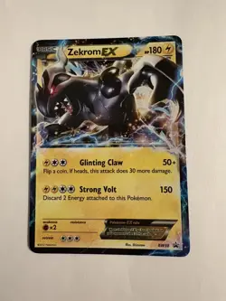 Pokemon Zekrom EX TCG Black White Holo Card BW38 Promo - Image 1