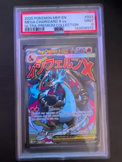 Pokemon Black Star Promo #023 Mega Charizard X EX Ultra Premium Collection PSA 9 - Image 1