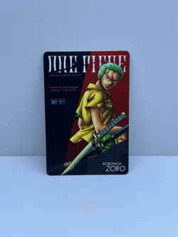 2007 BANDAI ONE PIECE GRAND LOG ZORO CARD - Image 1